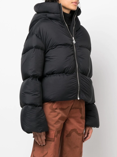 Ienki Ienki Bear Kenny Zip-up Puffer Jacket In Black