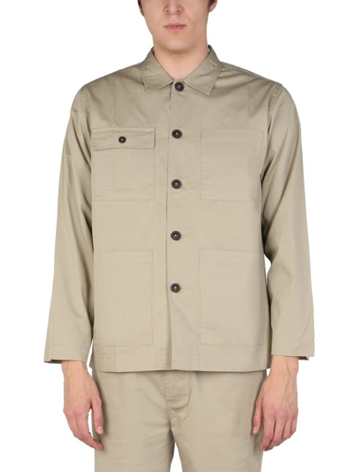 Shop Universal Works Buttoned Long In Beige