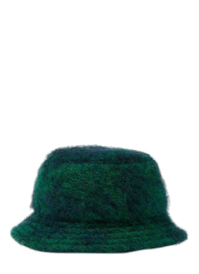 Shop Marni Brushed Bucket Hat In Green