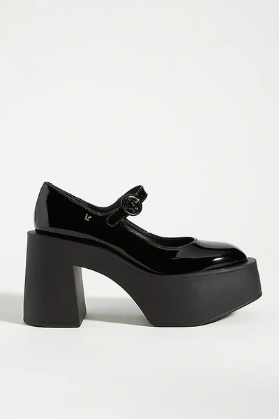 Shop Larroude Olivia Platform Heels In Black