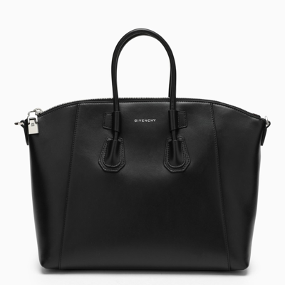 Shop Givenchy Antigona Sport Tote In Black Leather
