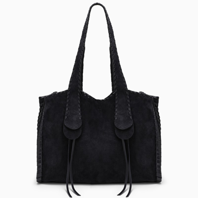 Shop Chloé Blue Suede Mony Tote