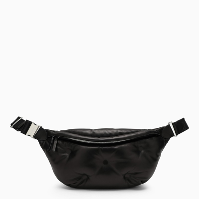 Shop Maison Margiela Black Leather Glam Slam Belt Bag