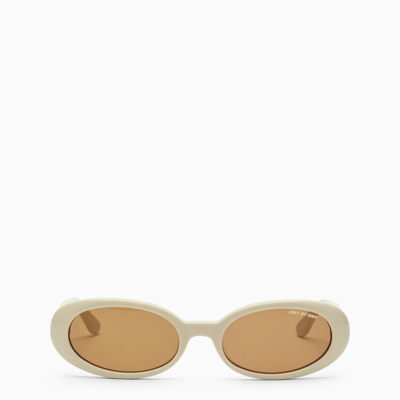 Shop Dmy By Dmy | Ivory-coloured Valentina Pvc Sunglasses In White