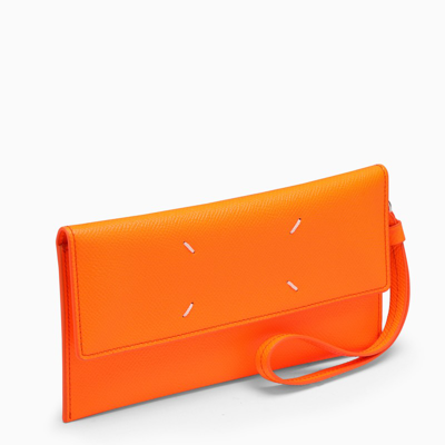 MAISON MARGIELA ORANGE LEATHER ENVELOPE 