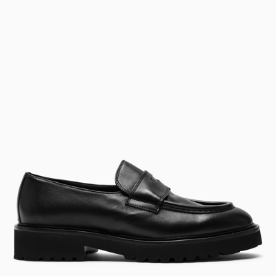 Shop Doucal's | Black Leather Loafers