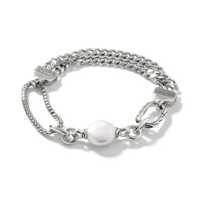 Shop John Hardy Pearl Chain Link Bracelet