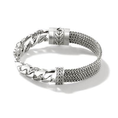 John Hardy Classic Chain Split Bracelet In Silver