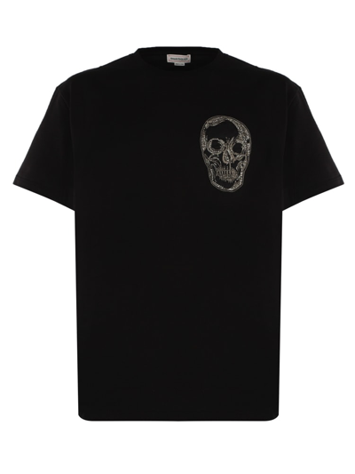 Shop Alexander Mcqueen Skull-printed T-shirt In Black