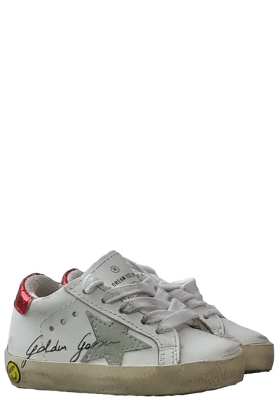 Shop Golden Goose Round Toe Lace-up Sneakers