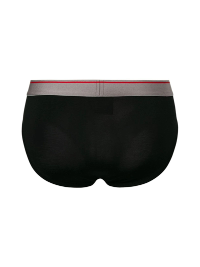 Shop Dsquared2 Logo Band Two-pack Briefs In Nero