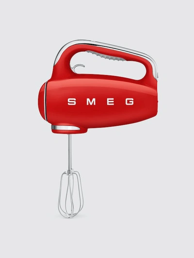 Shop Smeg Electric Hand Mixer In Red
