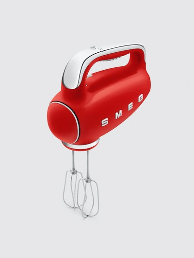 Shop Smeg Electric Hand Mixer In Red