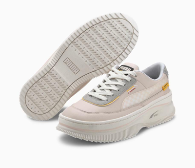 Pre owned Puma X Randomevent Deva Women s Sneakers Platform Wedge 373457 01 Gray ModeSens