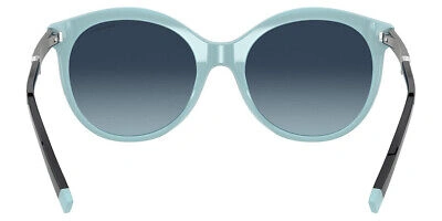 Pre-owned Tiffany & Co Tiffany Tf4175b Women Sunglasses Cat Eye Black 55mm & Authentic In Polar Tiffany Blue Gradient