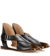 Francesco Russo Leather Sandals In Black