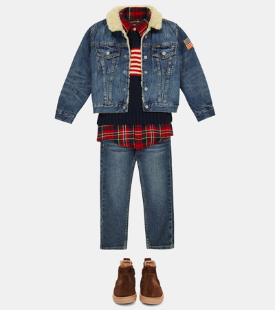 Polo Ralph Lauren Flag Cn Swtr Tops Sweater In Hunter Navy