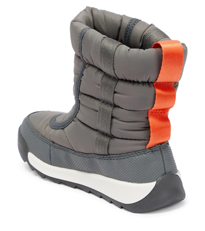 Sorel Whitney Ii Puffy Ankle Boots In Quarry, Sea Salt