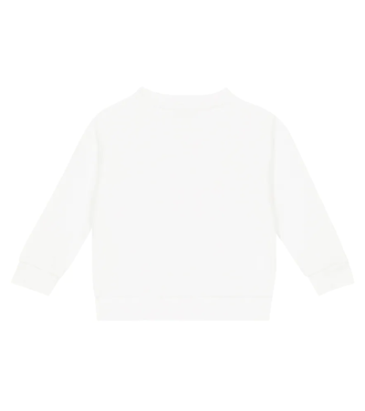 Shop Stella Mccartney Baby Printed Cotton Sweatshirt In White/multicolor