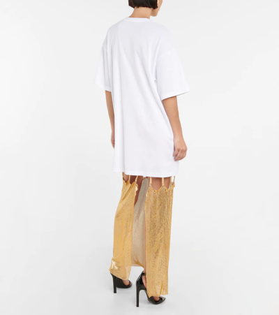 Christopher Kane Embellished Cotton T-shirt In White