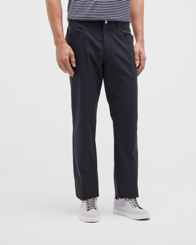 Shop Peter Millar Men's Eb66 5-pocket Performance Pants In British Grey