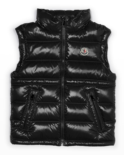 Shop Moncler Girl's Ania Vest In Black