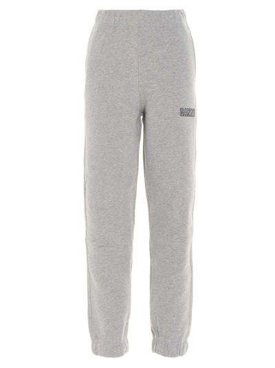 Shop Ganni Sweatpants In Grey