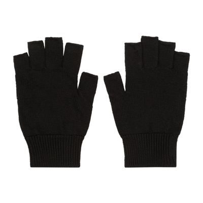 Shop Rick Owens Mittens Gloves In Black