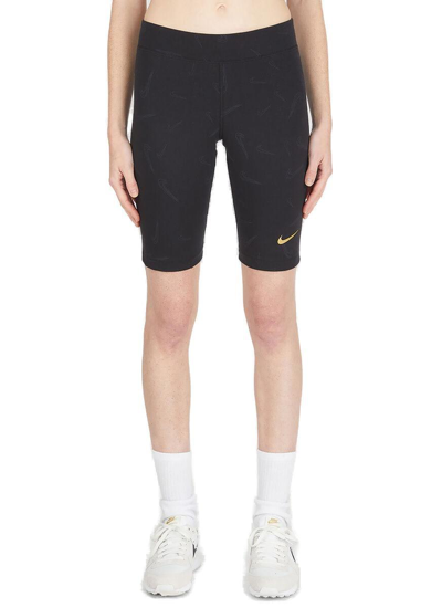Shop Nike Sportswear Printed Dance Shorts In Black