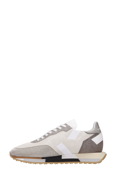 Shop Ghoud Star M Sneakers In Beige Synthetic Fibers In Neutrals/gold