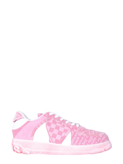 Shop Gcds Nami Overdyed Sneakers In Pink