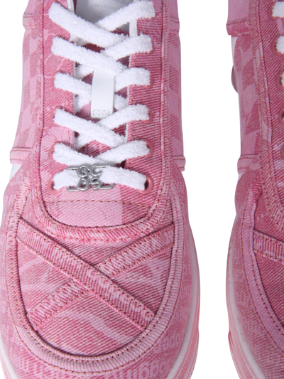 Shop Gcds Nami Overdyed Sneakers In Pink