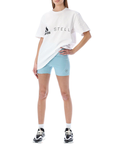 Shop Adidas By Stella Mccartney Truestrength Shorts In Blue