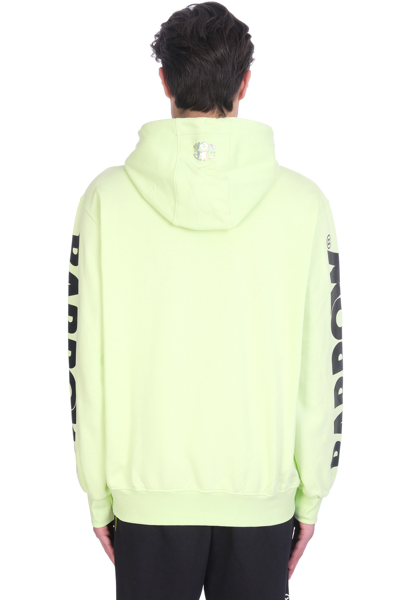 Shop Barrow Sweatshirt In Green Cotton In Yellow