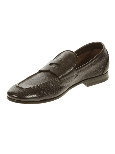 Shop Henderson Baracco Loafer Cervo Vacchetta In Brown