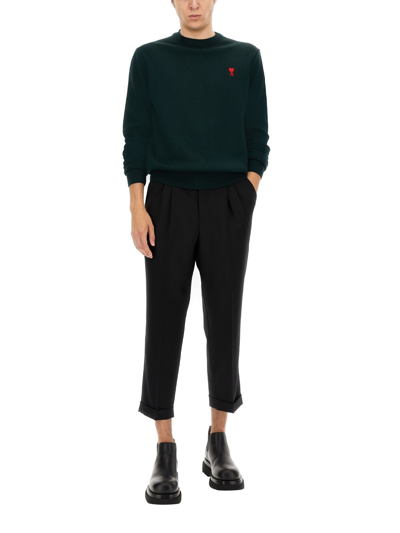 Shop Ami Alexandre Mattiussi Carrot Fit Pants In Black