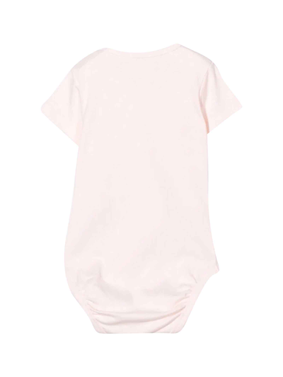 Shop Palm Angels White / Beige Body Set Baby Boy In White/pink