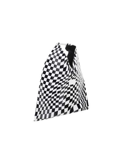 Shop Mm6 Maison Margiela Handbag In Black/white