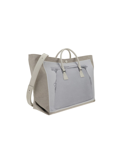 Shop Maison Margiela Shopping Bag In Grey/neutrals