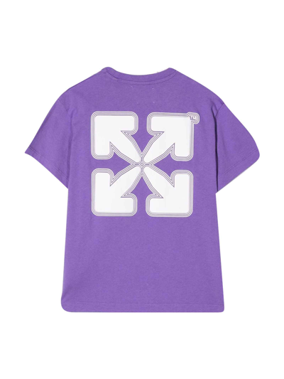 Shop Off-white Purple T-shirt Girl
