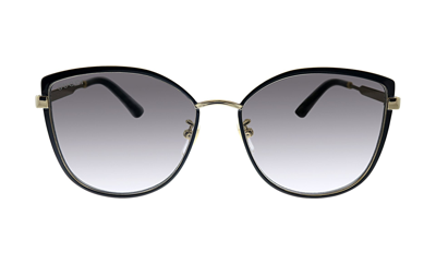 Shop Gucci Gg0589sk 001 Cat Eye Sunglasses In Grey