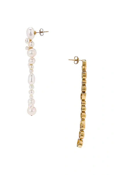 Shop Completedworks Cz Stone Drop Earrings In Gold