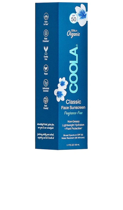 Coola Fragrance Free Classic Organic Face Sunscreen Lotion Spf 50 In N,a