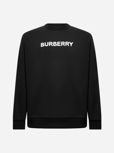 Shop Burberry Logo Cotton Sweatshirt