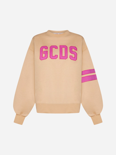 Shop Gcds Logo Cotton Sweatshirt