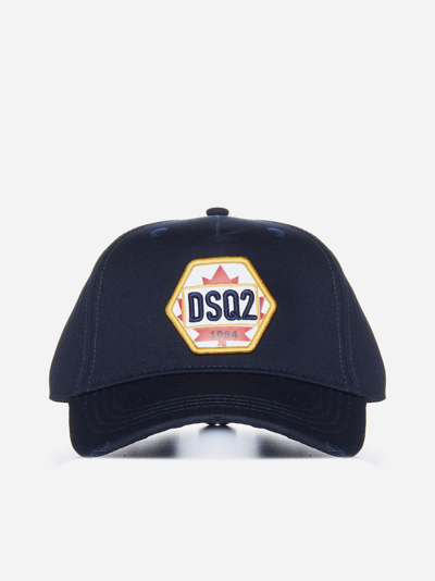 Shop Dsquared2 Logo-patch Cotton Baseball Cap
