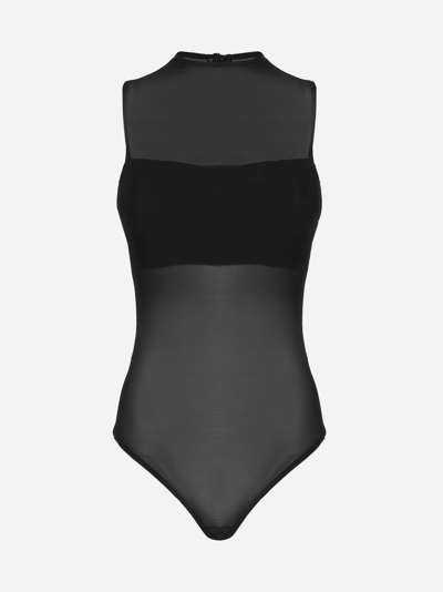 Shop Alice And Olivia Nichol Mesh Bodysuit