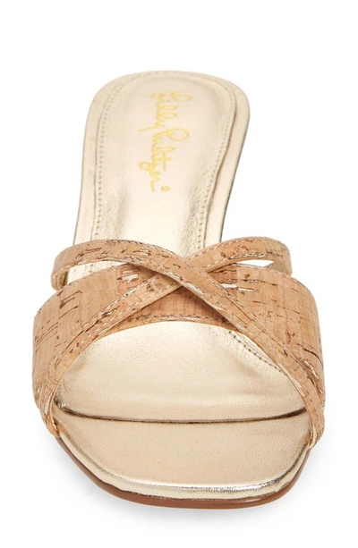 Shop Lilly Pulitzer Arya Kitten Heel Sandal In Natural