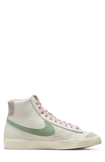 Nike Blazer Mid '77 Premium Sneaker In Sail/ Green/ Milk/ Off Noir |  ModeSens