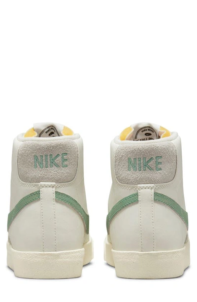 Shop Nike Blazer Mid '77 Premium Sneaker In Sail/ Green/ Milk/ Off Noir